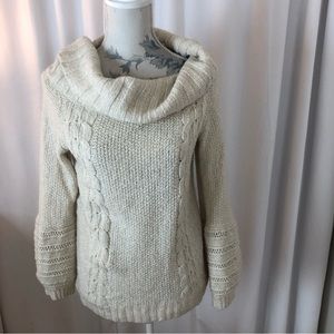 Sleeping on Snow Cowl Knit Sweater M
